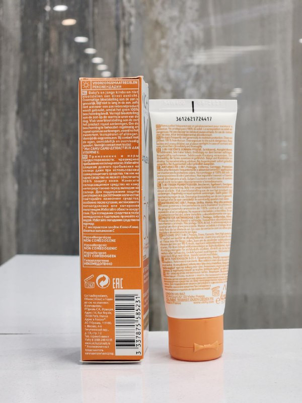 کرم ضد آفتاب ضد لک ویشی مدل 3 در 1 رنگی SPF 50