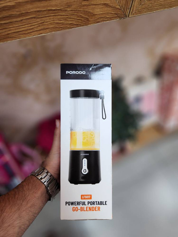 🥤 شیکر شارژی پرودو مدل | Porodo Lifestyle Powerful Portable